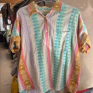 Böhme Multicolor Striped Button-Up Shirt